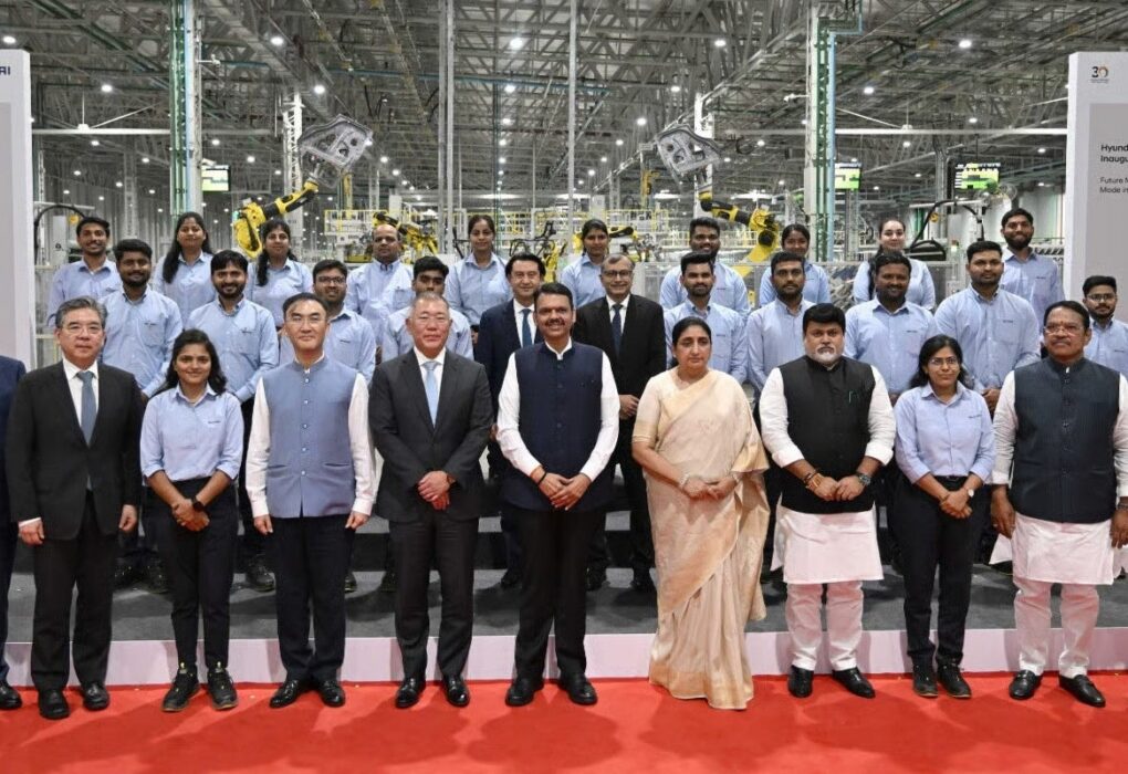 La nouvelle usine Hyundai à Talegaon, près de Pune, en Inde.
