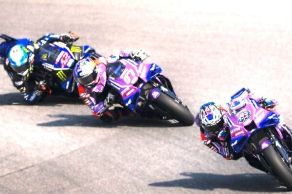 Jack Miller au guidon de sa Yamaha V4 Pramac en MotoGP.