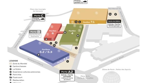 Le Mondial de l’Auto à Paris occupe quatre halls.