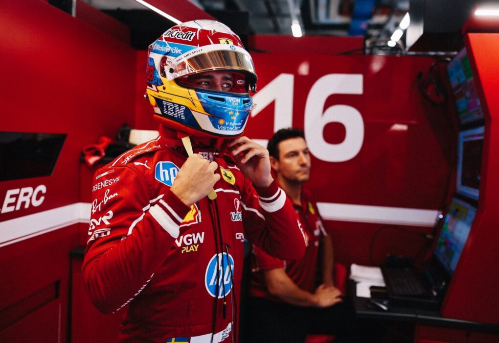 Dino Beganovic dans l’environnement de l’écurie Ferrari en Formule 1.