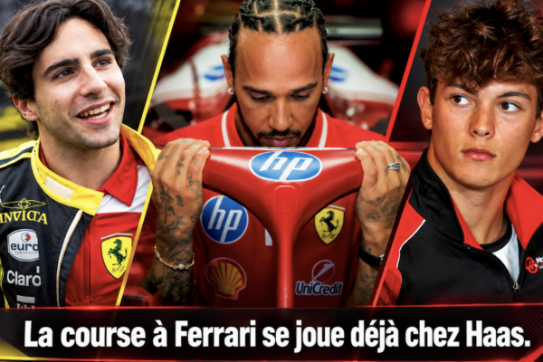 Oliver Bearman au volant d’une monoplace Haas en Formule 1.