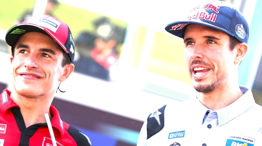 Marc Marquez au guidon de sa Ducati en MotoGP.