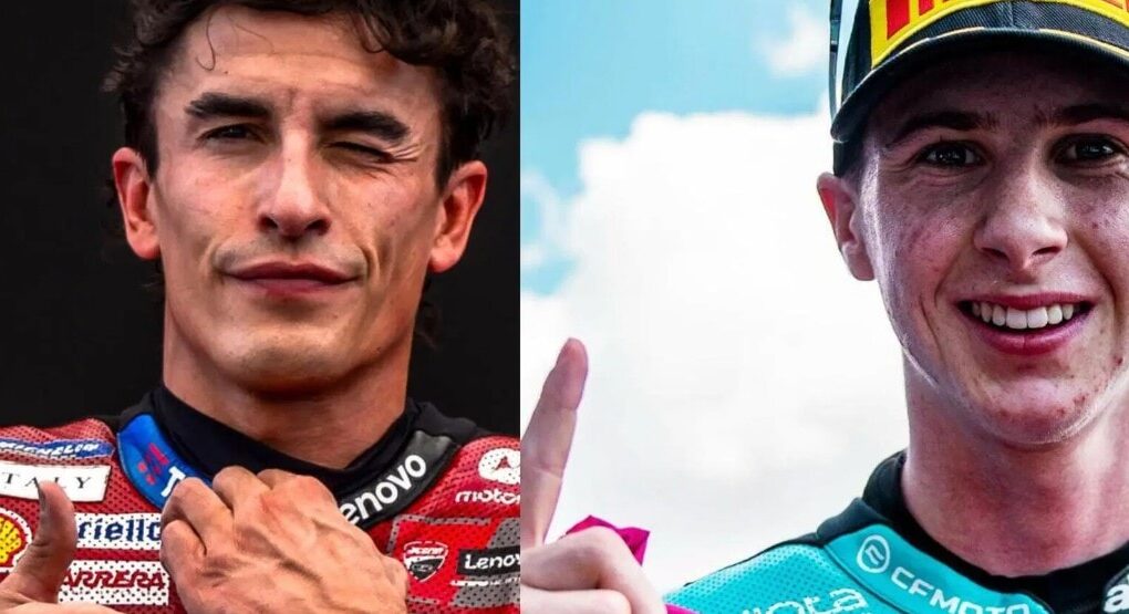 Marc Marquez dans le paddock du MotoGP.