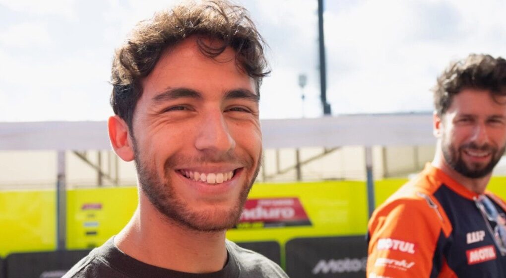 Enea Bastianini sur sa KTM Tech3 en MotoGP.
