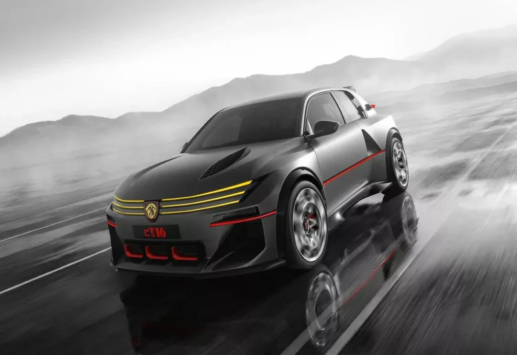 La Peugeot E-T16 Concept, une sportive électrique inspirée de la 205 Turbo 16.