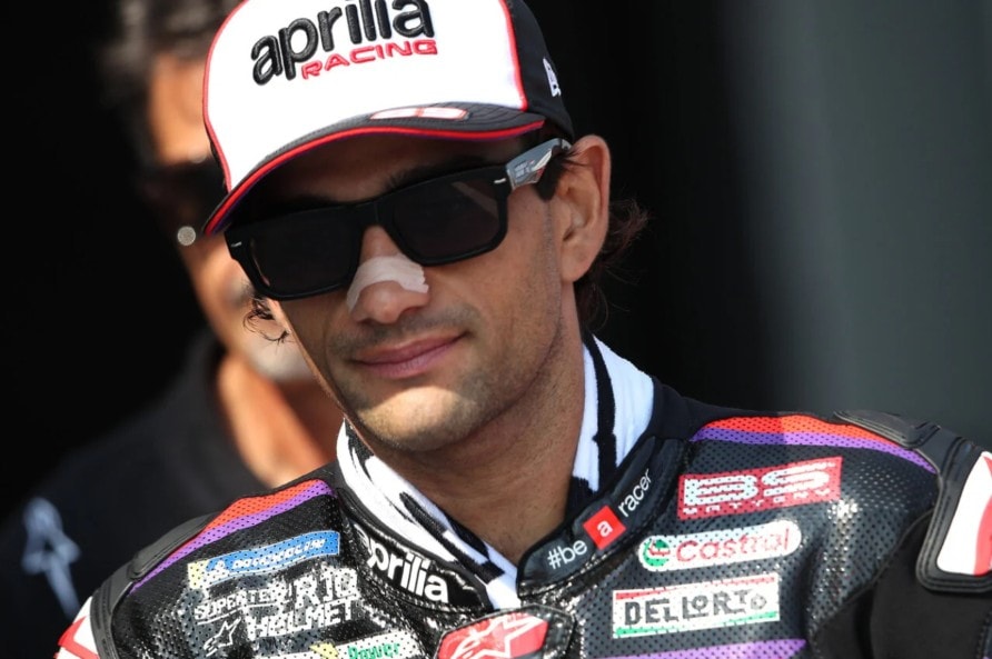 Jorge Martin au guidon de son Aprilia en MotoGP.