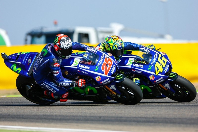 Maverick Viñales et Valentino Rossi