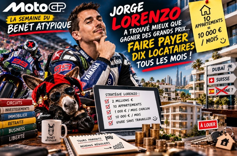 Jorge Lorenzo, ancien champion du monde de MotoGP, évoque ses investissements immobiliers.
