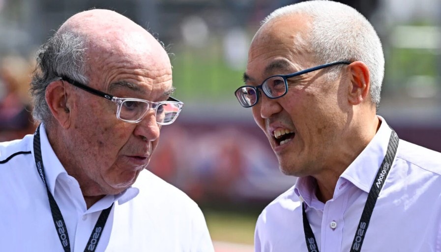 Jorge Martin et Marc Marquez en piste lors du Grand Prix d’Indonésie de MotoGP à Mandalika.