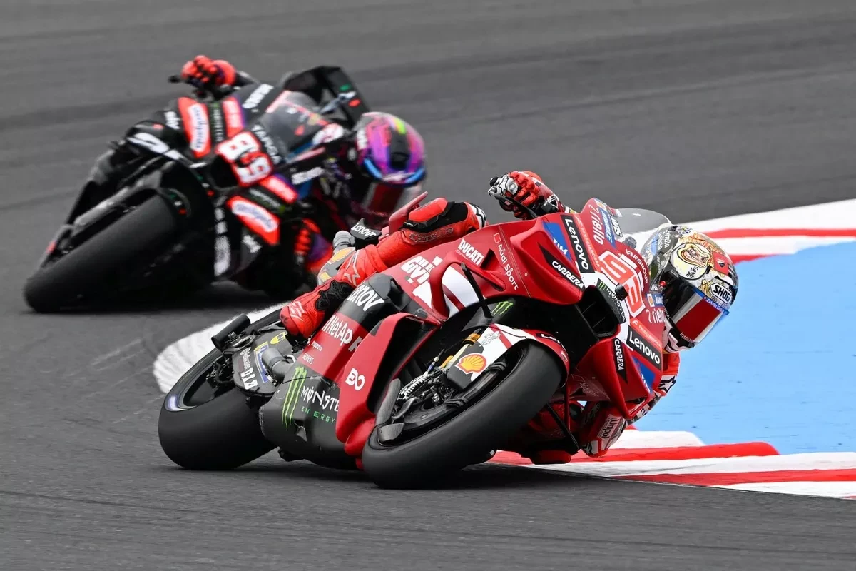Marc Márquez et Jorge Martín pendant une course de cette saison