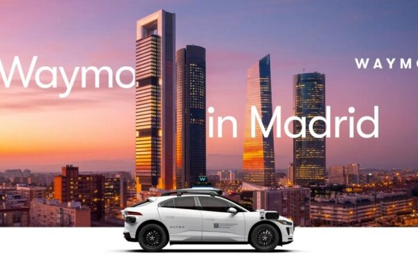 Un Jaguar I-PACE électrique équipé du système de conduite autonome Waymo.