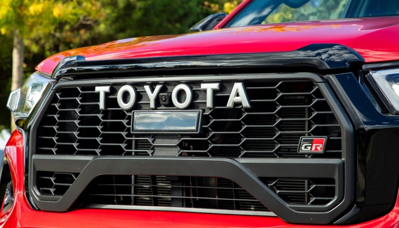 Un pick-up Toyota Hilux à hydrogène destiné à une production en Thaïlande.