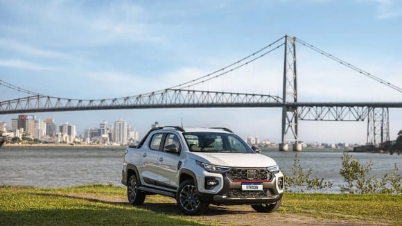 Le pickup compact Fiat Strada, meilleure vente mondiale de la marque en 2025.