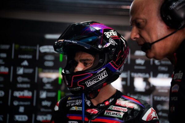 Jorge Martin, pilote Aprilia en MotoGP, à l’approche du GP d’Australie à Phillip Island.