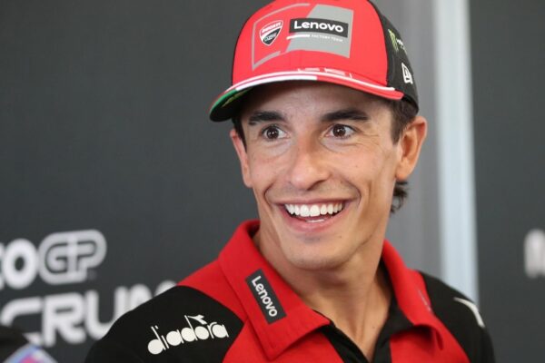 Marc Márquez au guidon de sa Ducati en MotoGP.