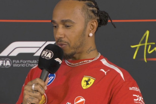 Lewis Hamilton en conférence de presse au Grand Prix des États-Unis à Austin.