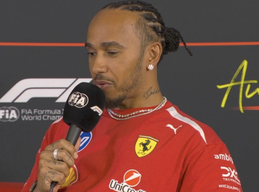 Lewis Hamilton en conférence de presse au Grand Prix des États-Unis à Austin.