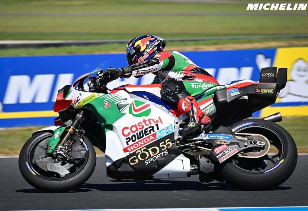 Johann Zarco au guidon de sa LCR Honda lors du GP d’Australie.