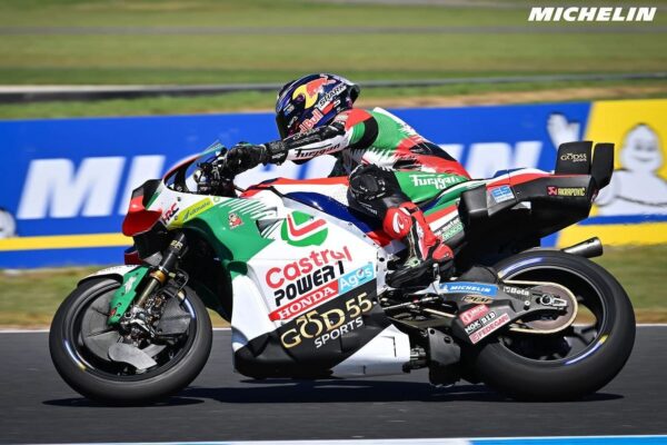 Johann Zarco au guidon de sa LCR Honda lors du GP d’Australie.