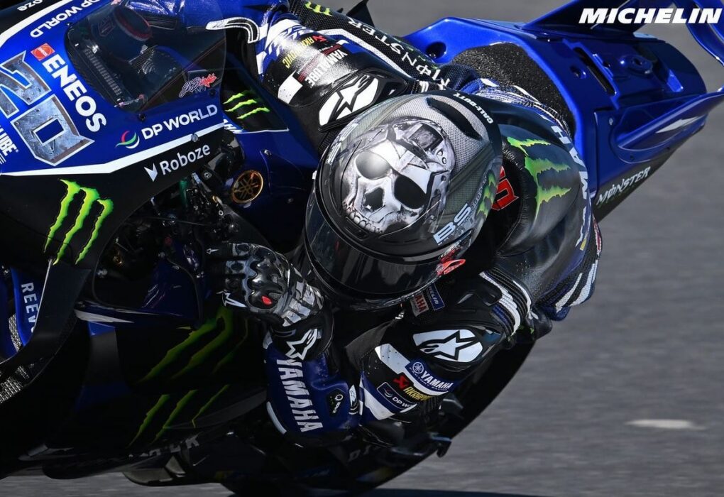 Fabio Quartararo au guidon de sa moto lors du GP d’Australie.