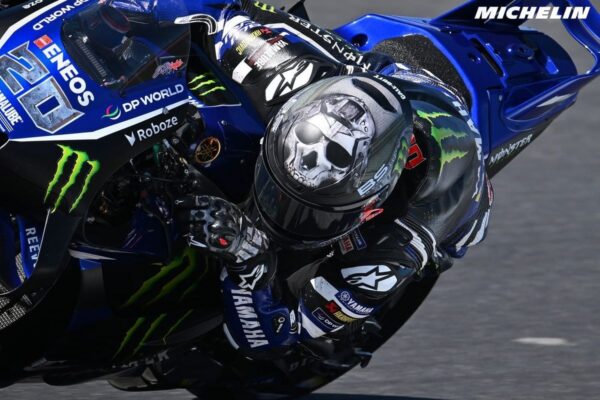 Fabio Quartararo au guidon de sa moto lors du GP d’Australie.