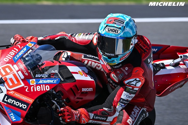 Marc Marquez au guidon de sa Ducati sur le circuit de Phillip Island lors du GP d’Australie.