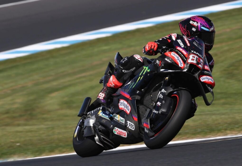 Jorge Martín sur son Aprilia lors du Grand Prix d’Australie à Phillip Island.