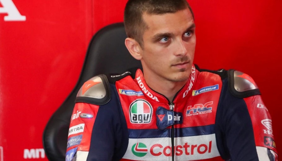 Luca Marini et sa Honda HRC dans le cadre du Grand Prix d’Australie à Phillip Island.