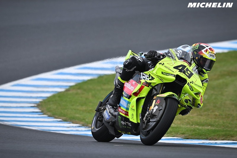 Fabio Di Giannantonio au guidon de sa Ducati lors du GP d’Australie à Phillip Island.
