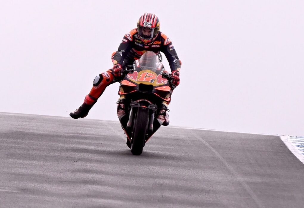 Maverick Viñales au guidon de sa KTM Tech3 lors du Grand Prix d’Australie à Phillip Island.