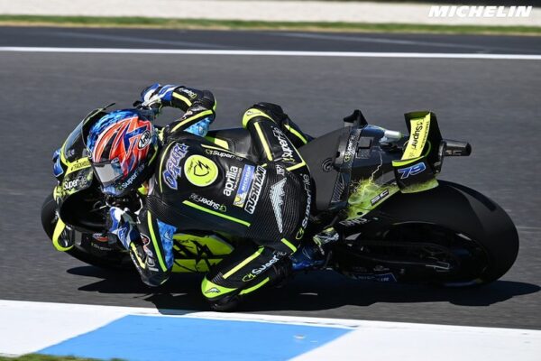 Ai Ogura au guidon de son Aprilia Trackhouse lors du week-end MotoGP en Australie.