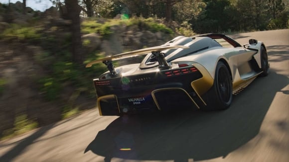 Aileron arrière mobile de la Valhalla Spider.