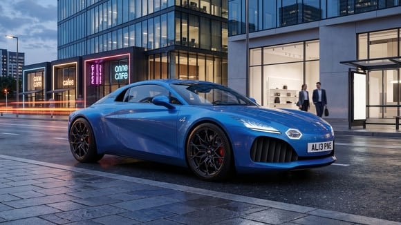 Rendu non officiel de la future Alpine A110 électrique.