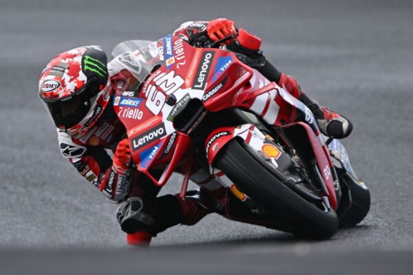 Pecco Bagnaia sur sa Ducati au Grand Prix de Malaisie à Sepang.