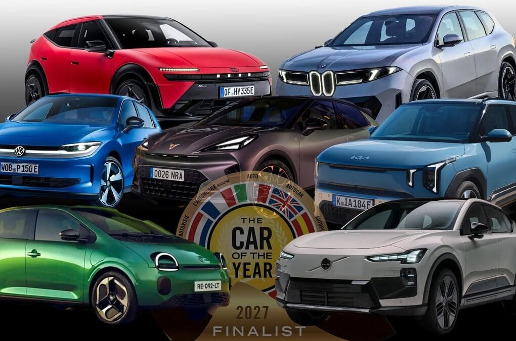 Les sept voitures électriques finalistes de l’élection de la Voiture de l’année 2027.