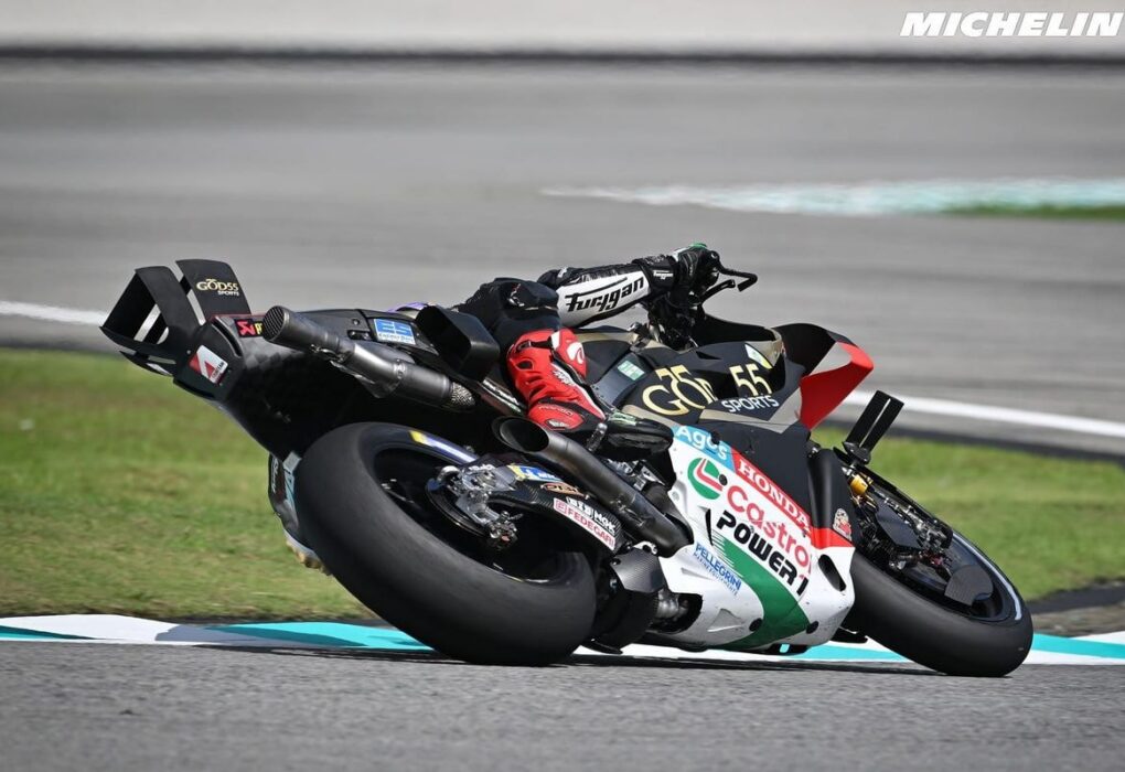 Johann Zarco au guidon de sa LCR Honda lors du GP de Malaisie.