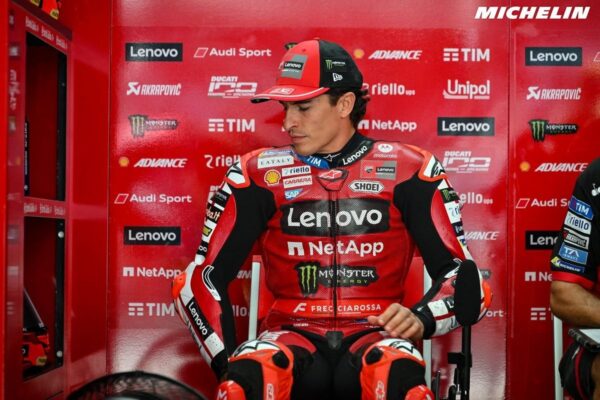 Marc Márquez au guidon de sa Ducati sur le circuit de Sepang lors du GP de Malaisie.