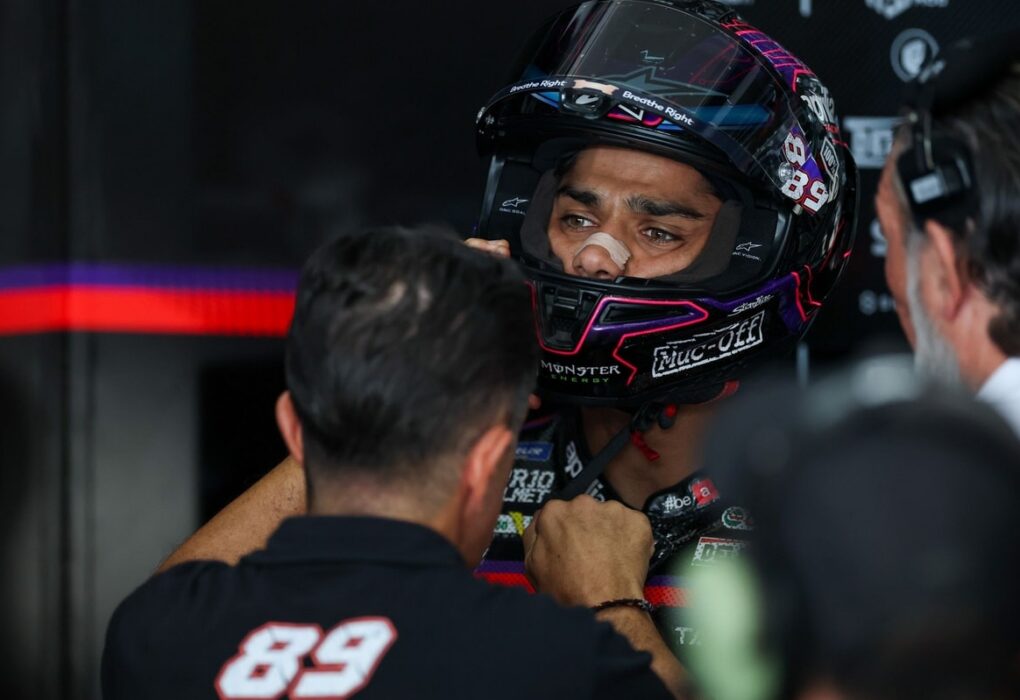 Jorge Martin en piste à Sepang lors du Grand Prix de Malaisie de MotoGP.