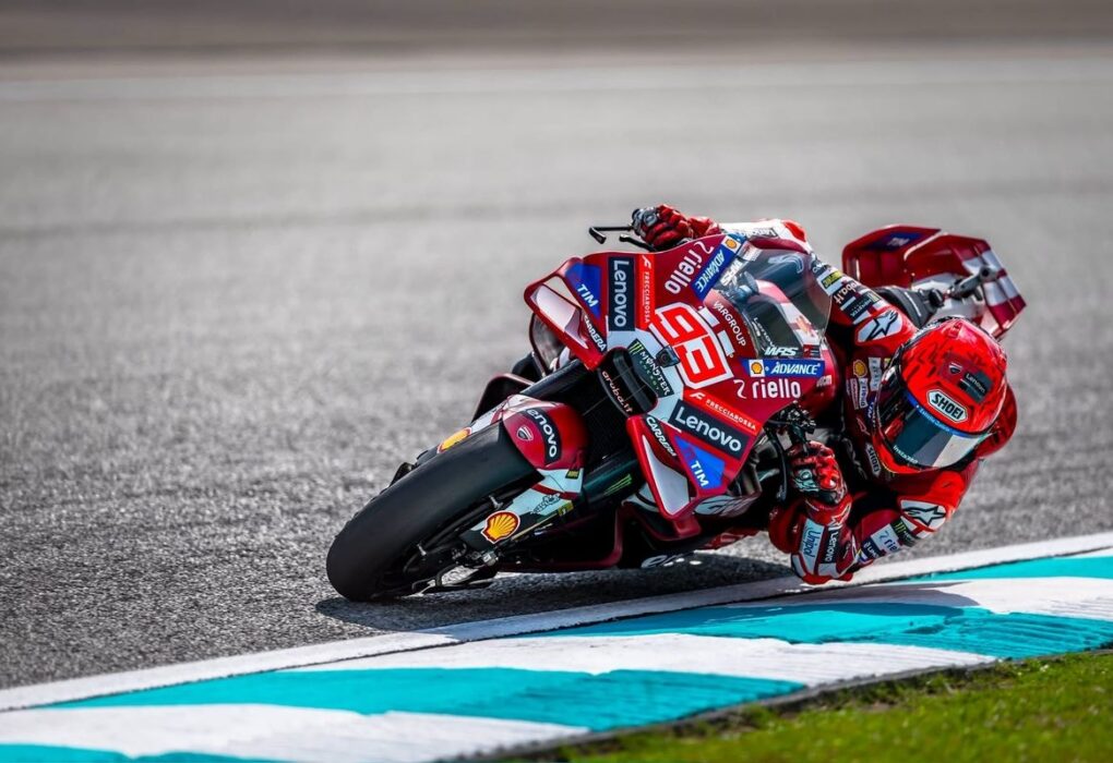 Marc Marquez en piste lors du Sprint du GP de Malaisie.