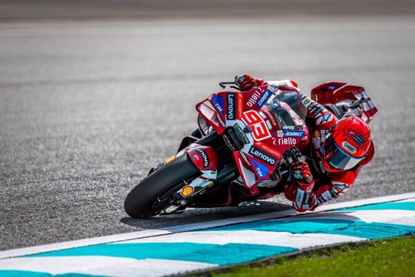 Marc Marquez en piste lors du Sprint du GP de Malaisie.