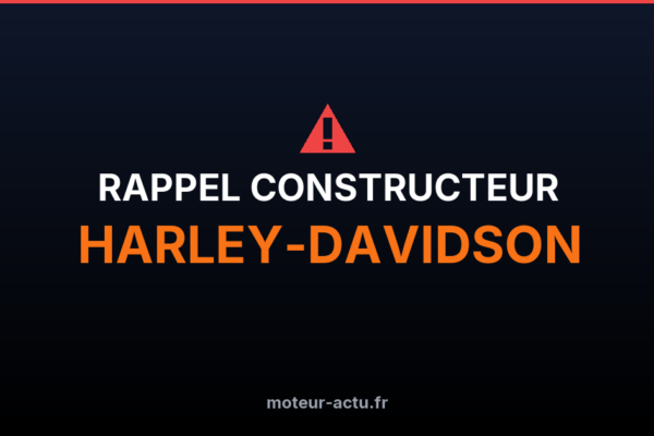 Rappel constructeur Harley-davidson