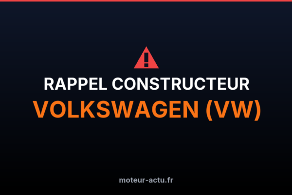 Rappel constructeur Volkswagen (vw)